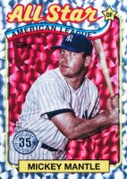 2024 Topps 1989 Topps Baseball All-Star #48 Mickey Mantle Foil Baseball Card