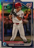 2024 Bowman Draft #BDC62 Seaver King Chrome-Refractor Baseball Card
