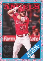2023 Topps Baseball Japan Edition 1988 Topps Cherry Tree Variation #88B31 Mike Trout Baseball Card
