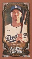 2024 Topps Allen & Ginter #97 Shohei Ohtani Mini-Gold Border Baseball Card