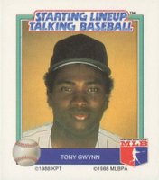1988 Starting Line Up Talking Baseball # Tony Gwynn Baseball Card