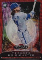 2020 Panini Chronicles Titan #1 Bo Bichette Ruby Wave Baseball Card