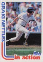 1982 Topps #506 Graig Nettles In Action Baseball Card