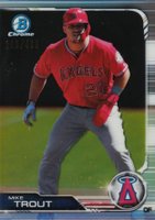 2019 Bowman Chrome #100 Mike Trout Refractor Baseball Card