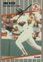 1989 Fleer Glossy #97 Jim Rice Baseball Card