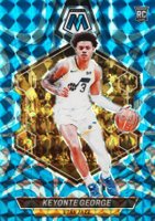 2023 Panini Mosaic #222 Keyonte George Reactive Blue Basketball Card