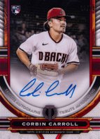 2023 Topps Tribute Tribute Autograph #TACOC Corbin Carroll Red Baseball Card