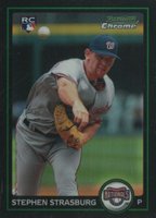 2010 Bowman Chrome #205 Stephen Strasburg Refractor Baseball Card
