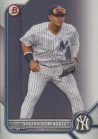 2022 Bowman Paper Prospects #BP98 Jasson Dominguez Baseball Card