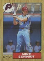 1987 O-Pee-Chee #396 Mike Schmidt Baseball Card