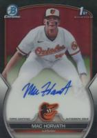 2023 Bowman Draft Chrome Prospect Autograph #CDAMH Mac Horvath Black Baseball Card
