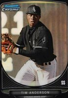 2013 Bowman Chrome Mini  #65 Tim Anderson Black Refractor Baseball Card