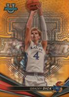 2022 Bowman University Best #72 Gradey Dick Gold Refractor Basketball Card