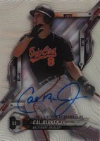 2018 Topps High Tek #HT-CR Cal Ripken Jr. Autograph Baseball Card