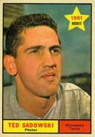 1961 Topps #254 Ted Sadowski Baseball Card