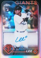 2024 Topps Chrome Rookie Autographs #RAJHL Jung-Hoo Lee Refractor Baseball Card