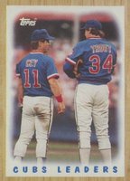 1987 Topps #581 Cubs Leaders Baseball Card