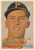 1957 Topps #199 Vernon Law Baseball Card