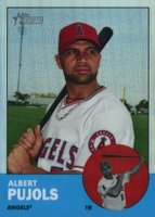 2012 Topps Heritage Chrome #HP8 Albert Pujols Refractor Baseball Card