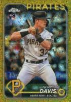 2024 Topps Chrome Update #USC128 Henry Davis Gold Mini Diamond Refractor Baseball Card