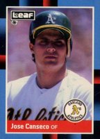 1988 Leaf #138 Jose Canseco Baseball Card