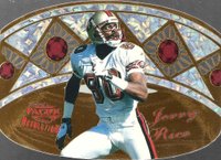 1997 Pacific Revolution Ring Bearers #12 Jerry Rice Football Card