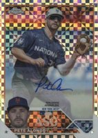 2023 Topps Chrome Update 2023 All-Star Game Autograph #PA Pete Alonso X-Fractor Baseball Card