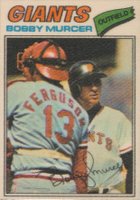 1977 Topps Cloth Stickers #33 Bobby Murcer Baseball Card