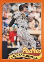 2024 Topps Chrome Update 1989 Topps Baseball #9 Jackson Merrill Orange Refractor Baseball Card