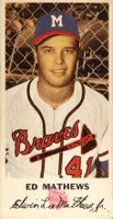 1954 Johnston Cookies Braves #41 Ed Mathews Baseball Card