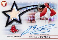 2022 Topps Pristine Slice of A Star Autograph Relics #SSARRD Rafael Devers Pristine Refractor Baseball Card