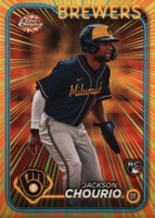 2024 Topps Chrome Radiating Rookies #RR8 Jackson Chourio Baseball Card