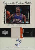 2003 Upper Deck Exquisite Collection #54 Leandro Barbosa Autograph Patch (225) Basketball Card