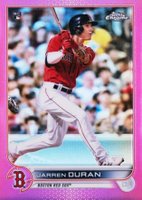 2022 Topps Chrome #113 Jarren Duran Pink Refractor Baseball Card