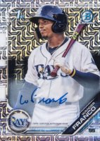 2019 Bowman Mega Box Chrome #100 Wander Franco Bat on Shoulder-Autograph Baseball Card