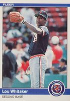 1984 Fleer #92 Lou Whitaker Baseball Card