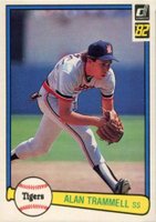 1982 Donruss #76 Alan Trammell Last Name Correct Baseball Card