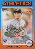 2024 Topps Heritage Real One Autographs #ROAZGE Zack Gelof Red Ink Baseball Card