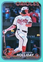 2024 Topps Update #US50 Jackson Holliday Aqua Baseball Card