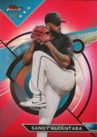 2023 Topps Finest #108 Sandy Alcantara Red Baseball Card