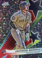2024 Topps Chrome Cosmic Starfractor #100 Jackson Merrill Baseball Card
