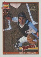 1991 Topps Desert Shield #760 Benny Santiago Baseball Card