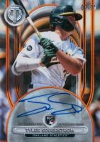 2024 Topps Tribute League Inauguration Autographs #LIATS Tyler Soderstrom Orange Baseball Card