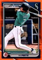 2024 Bowman Draft #BD194 Tai Peete Orange Baseball Card