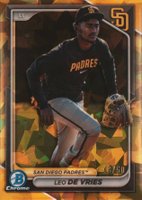 2024 Bowman Chrome Sapphire Edition Prospects #179 Leo de Vries Gold Baseball Card