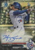 2017 Bowman Draft Chrome Draft Picks Autographs  #CDAKS Kevin Smith Black Refractor Baseball Card