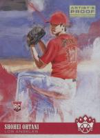 2018 Panini Diamond Kings #73 Shohei Ohtani Pitching w/Knee Up-Artist's Proof-Gold Baseball Card