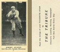 1916 Altoona Tribune #7 Jimmy Austin Baseball Card