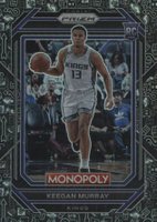 2022 Panini Prizm Monopoly #78 Keegan Murray Monopoly Black Basketball Card