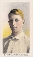 1910 Sporting Life # Eddie Collins Pastel Background Baseball Card